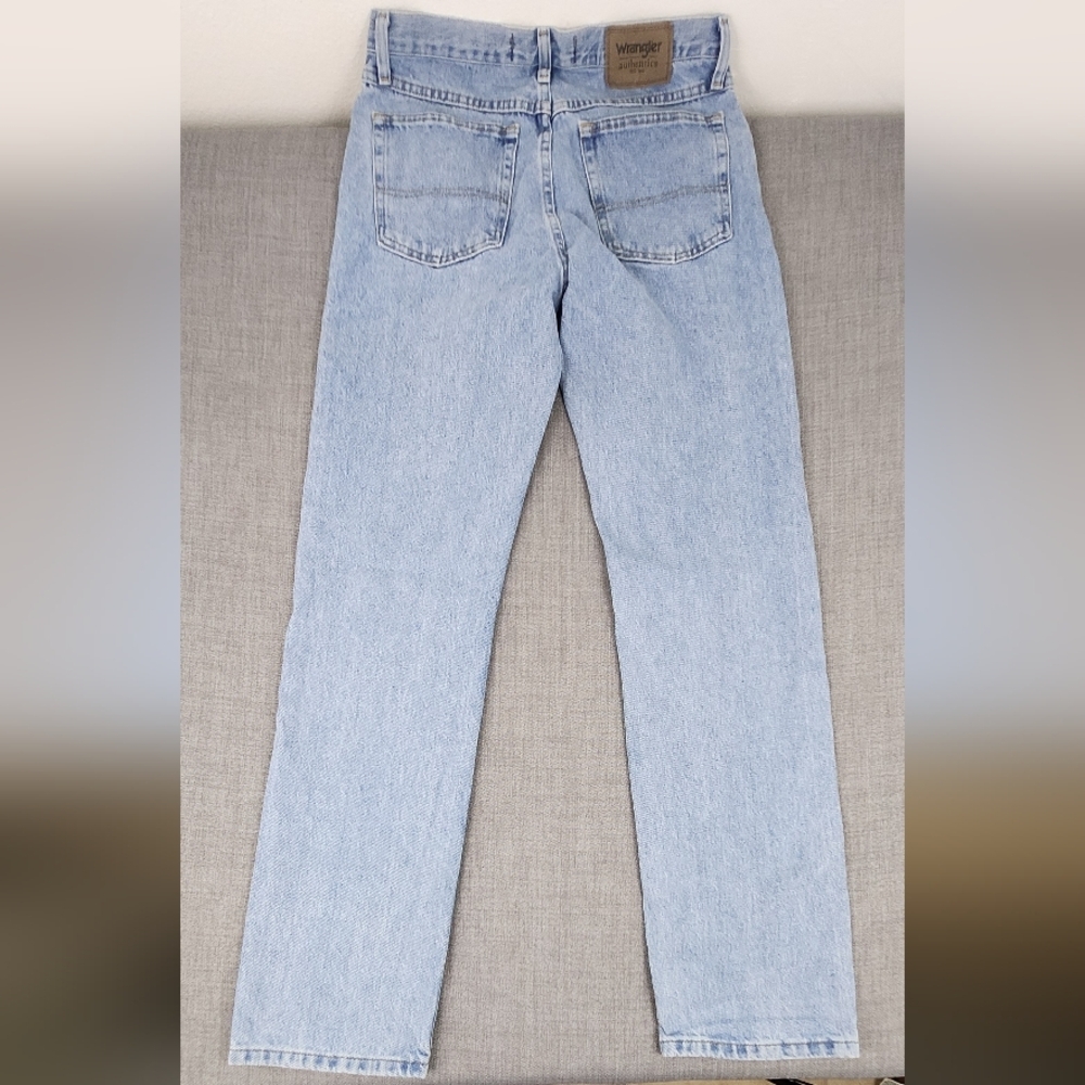 Wrangler Slim Straight 100% Cotton Light Wash Denim Jeans. 32 × 34 - Picture 4 of 5